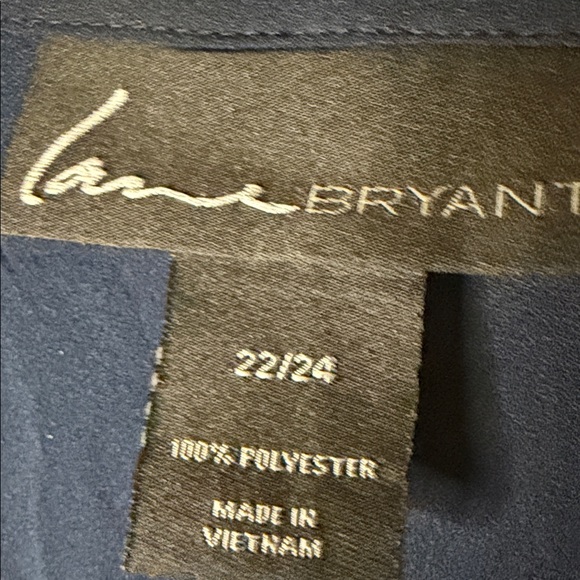 Lane Bryant navy blue front tie Dress with pockets - Picture 5 of 10